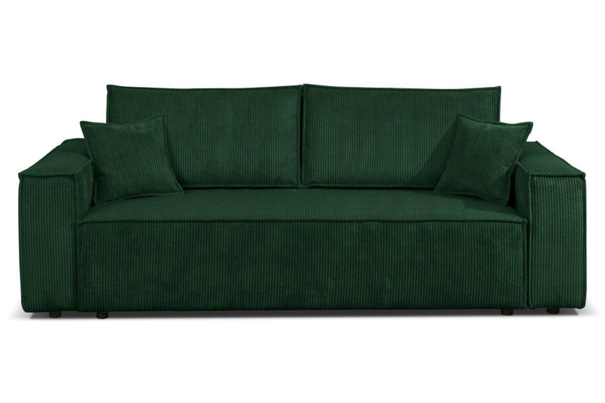 SOFA Passio III 250 x 105 cm, mit Schlaffunktion und Bettkasten, grün - Grün, Kunststoff (250/98/105cm) - Margaret Hadas24