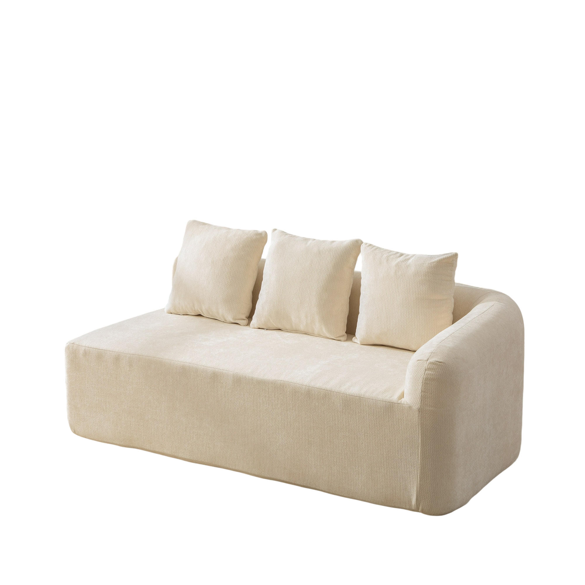 SOFAELEMENT DE-35127 rechte mit Chenille-Bezug Beige - Beige, Textil (99/80.5/171.5cm) - ComfortXL