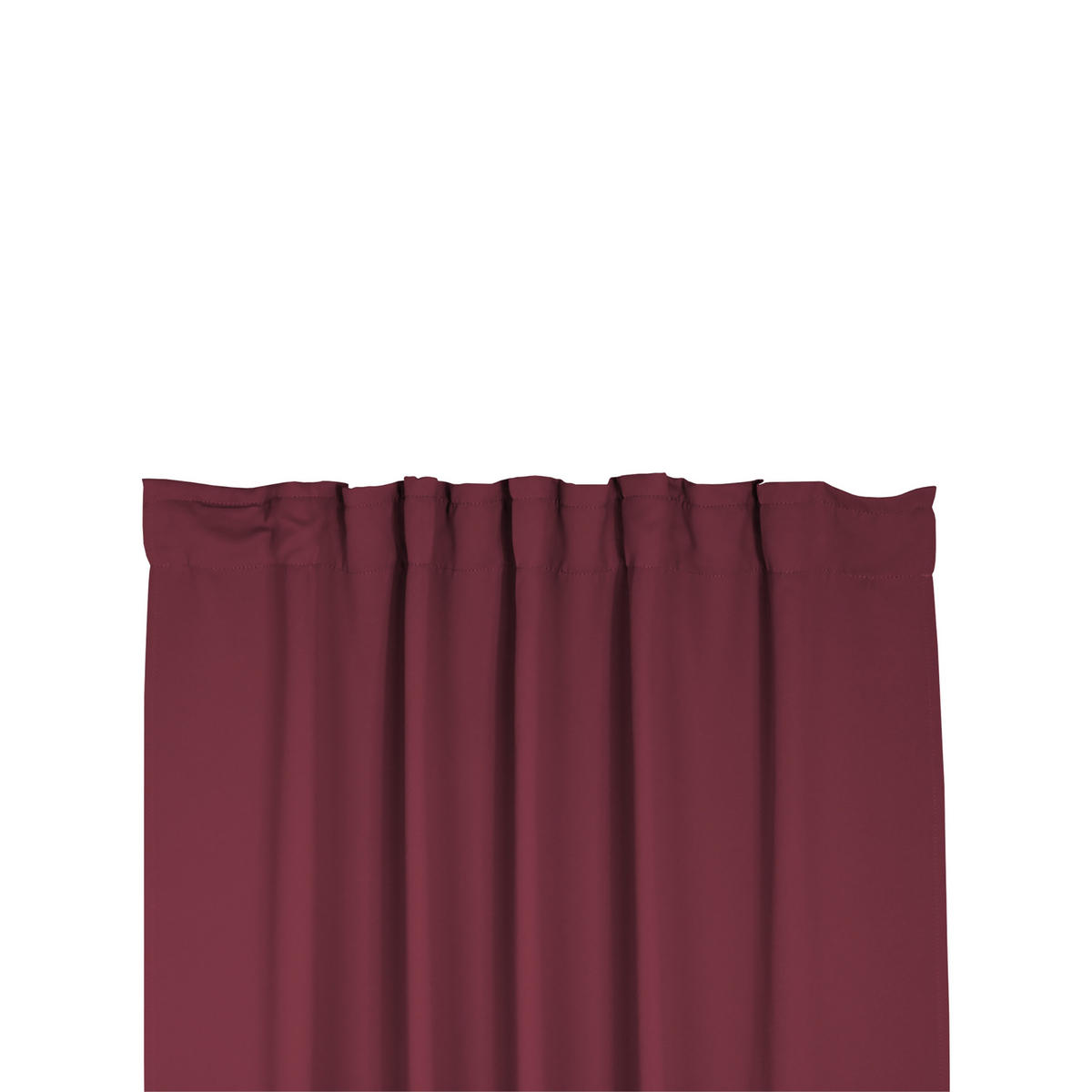 VERDUNKELUNGSVORHANG Kräuselband 140/145 cm Bordeaux - Bordeaux, Textil (140/145cm) - TiborTex