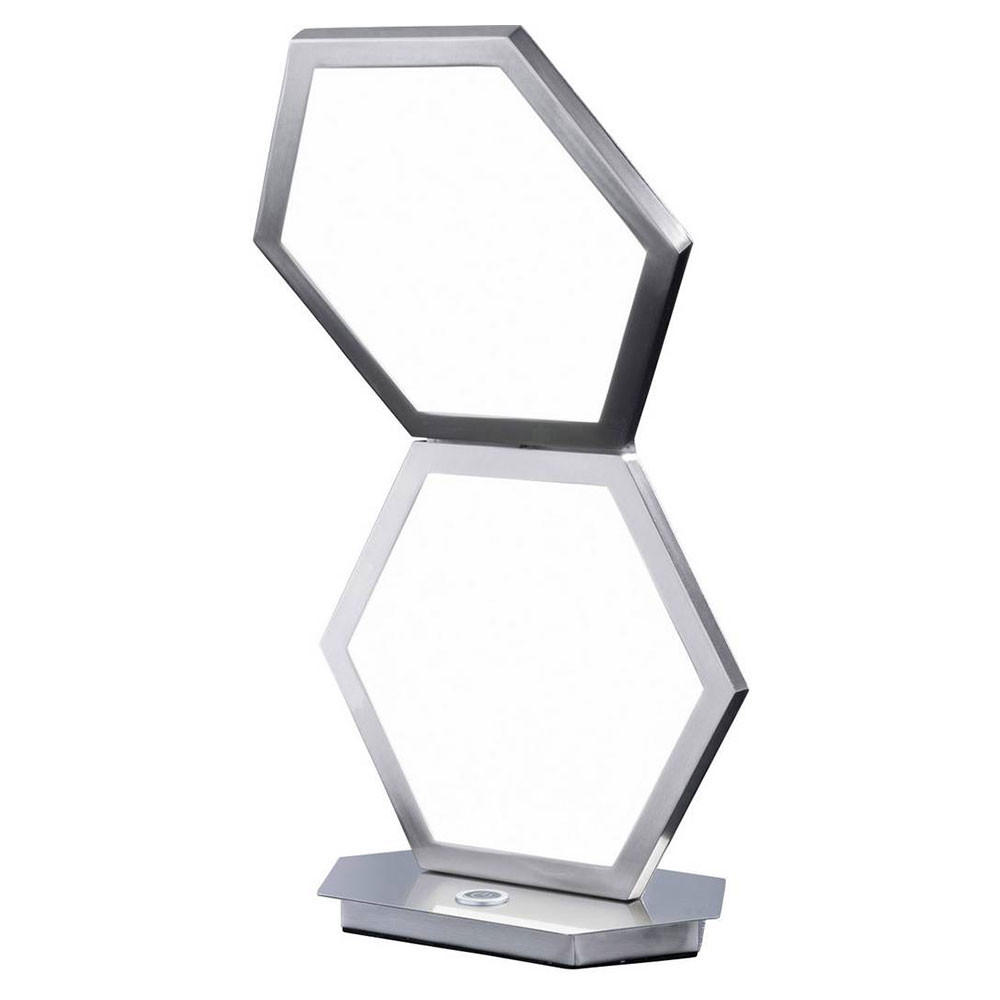 LED TISCHLEUCHTE SIGNE Silber Acryl Aluminium - Silberfarben, Metall (22/13.5/38cm) - Wofi
