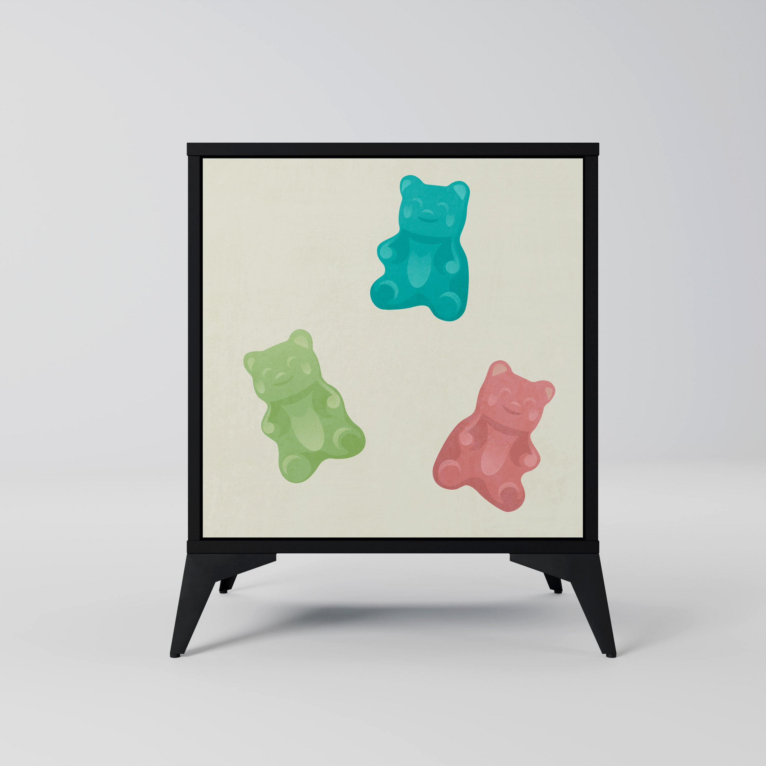 SpaceRebels Sideboard Schwarz 57.5x70.5x42 cm
