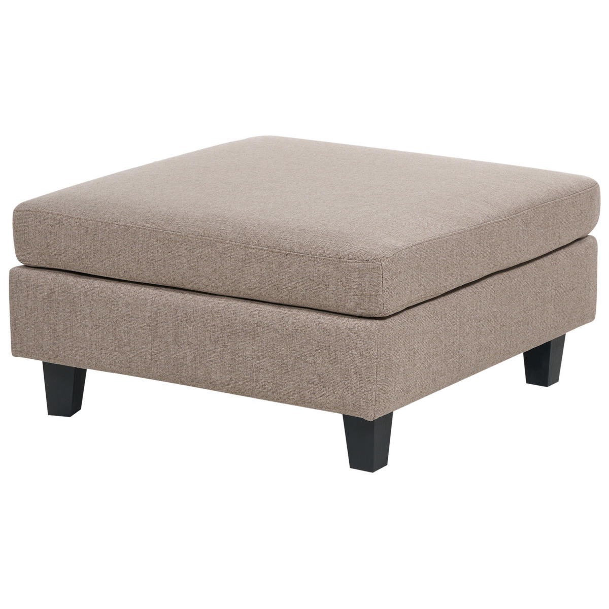 COLȚAR modul cu 4 locuri pe partea stângă maro textil cu otomană Unstad - maro/negru, material textil (228/152cm) - Beliani