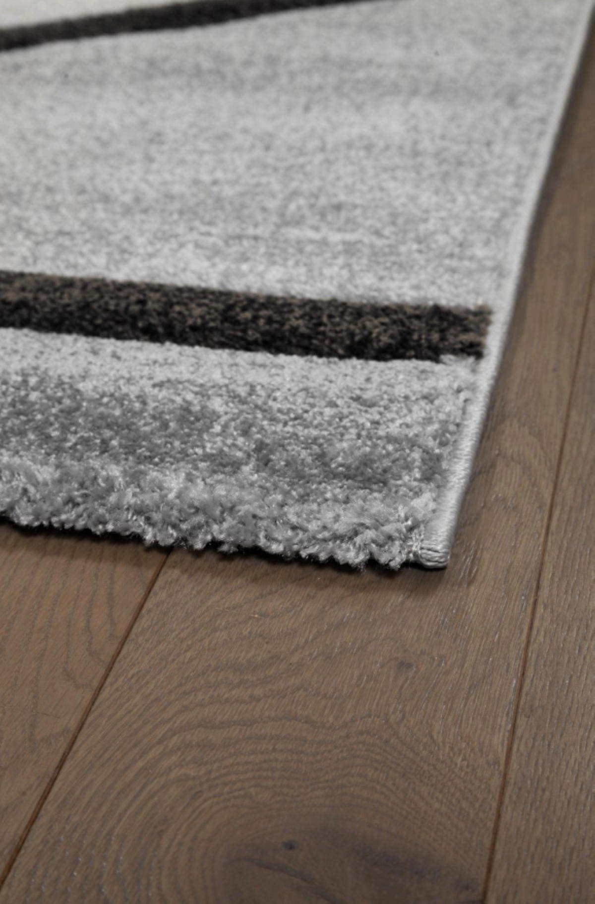 TEPPICH modern Flachgewebe TEMPO Grau 120 x 170 cm - Grau, Textil (120/170cm) - Novatrend