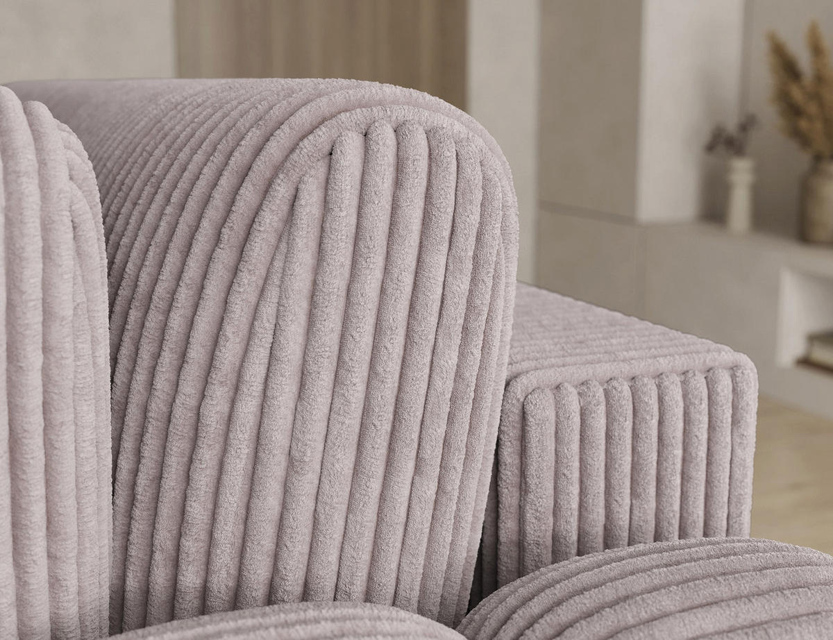 ECKSOFA COZION L-Form mit Schlaffunktion & Bettkasten – Modernes 3-Sitzer Sofa, HR-Kaltschaum, Wellenfederung, 267 × 165 cm - Hellgrau/Schwarz, Kunststoff (267/165cm) - Wohnideebilder