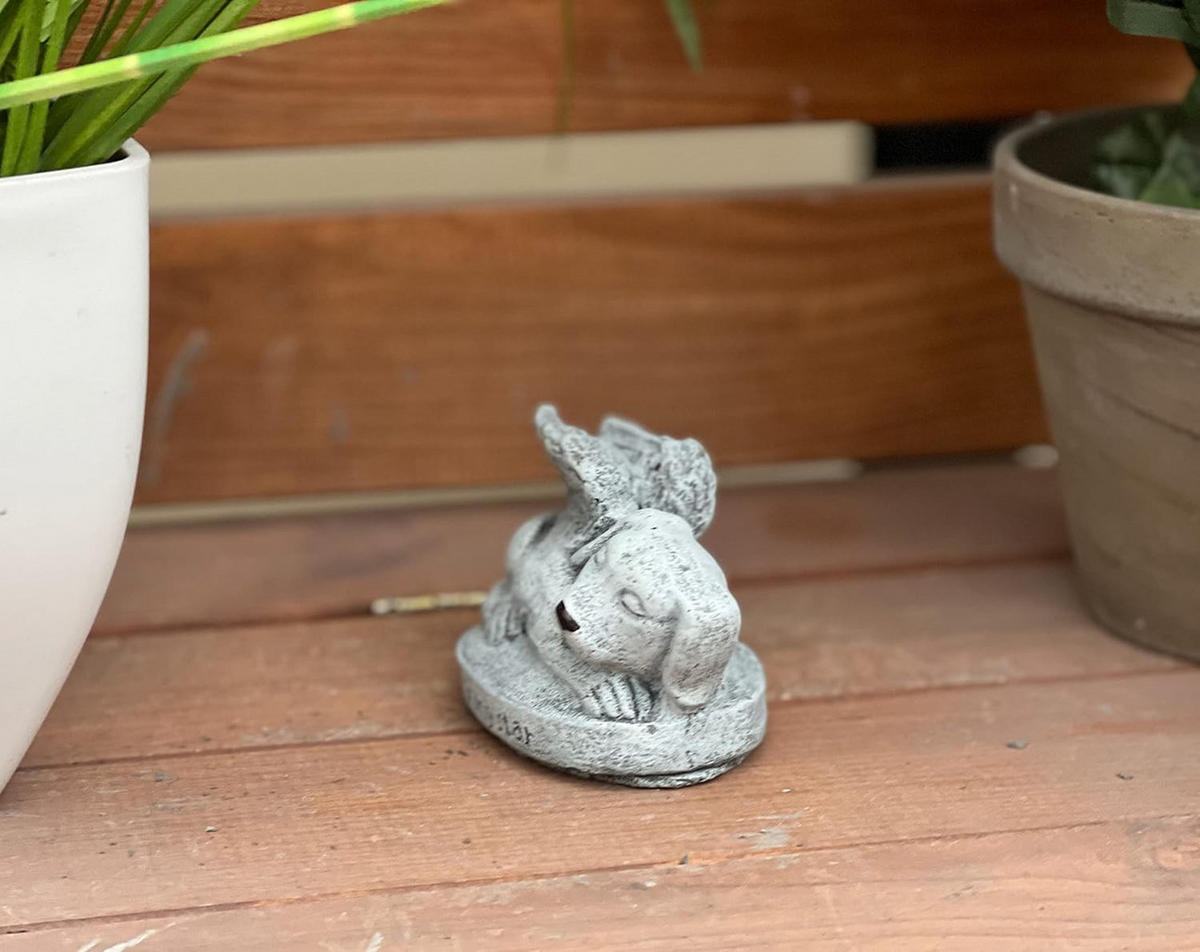 STEINFIGUR Hund frostfest a Shining Star frostfest massiv Grabstein - Grau, Stein (6/8/6cm) - stoneandstyle