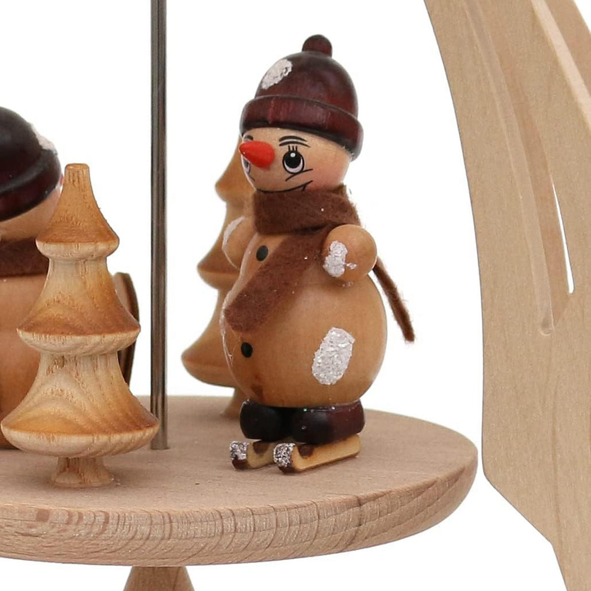 PYRAMIDE Schneemänner 20/24/35 cm - Multicolor, Holz (0.1/35/0.1cm) - Dekoteam24