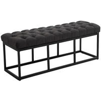 SITZBANK Mexico Stoff Schwarz - Schwarz, Textil (120/46/38cm) - DELUKE