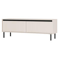 LOWBOARD OSTIA 140,2x40x50 cm mit 2 Schubladen für Wohnzimmer Modern Beige - Beige, Holzwerkstoff (140.2/50/40cm) - MASSENO