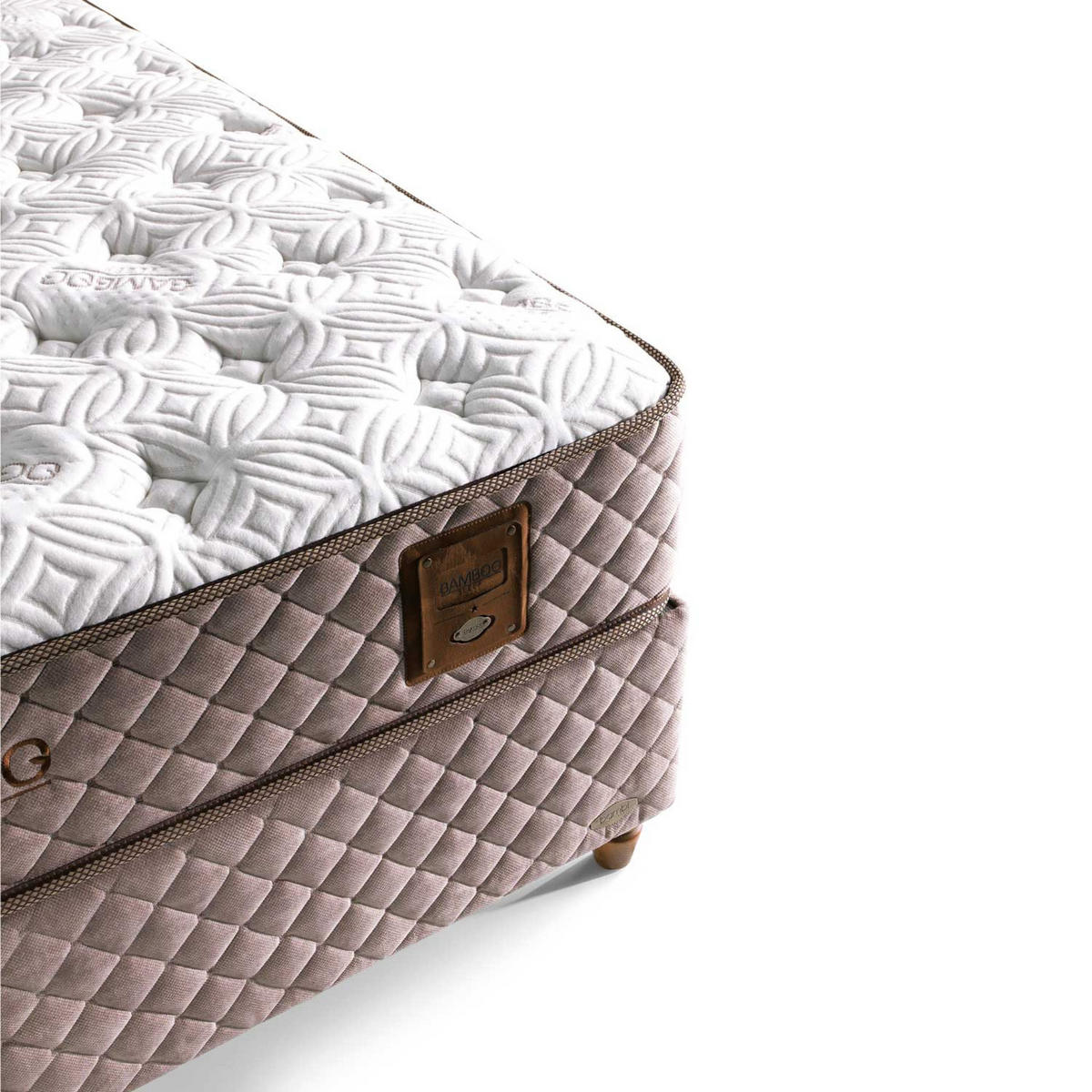 BOXBETT Bamboo Sleep 180x200 - Grau, Holz/Metall (180/200cm) - Bambi