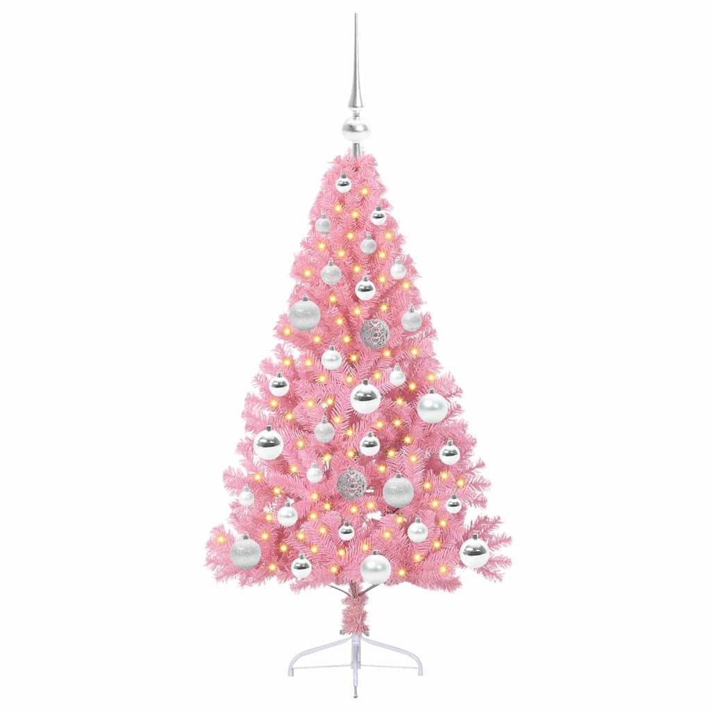 vidaXL Weihnachtsbaum Rosa 120 cm