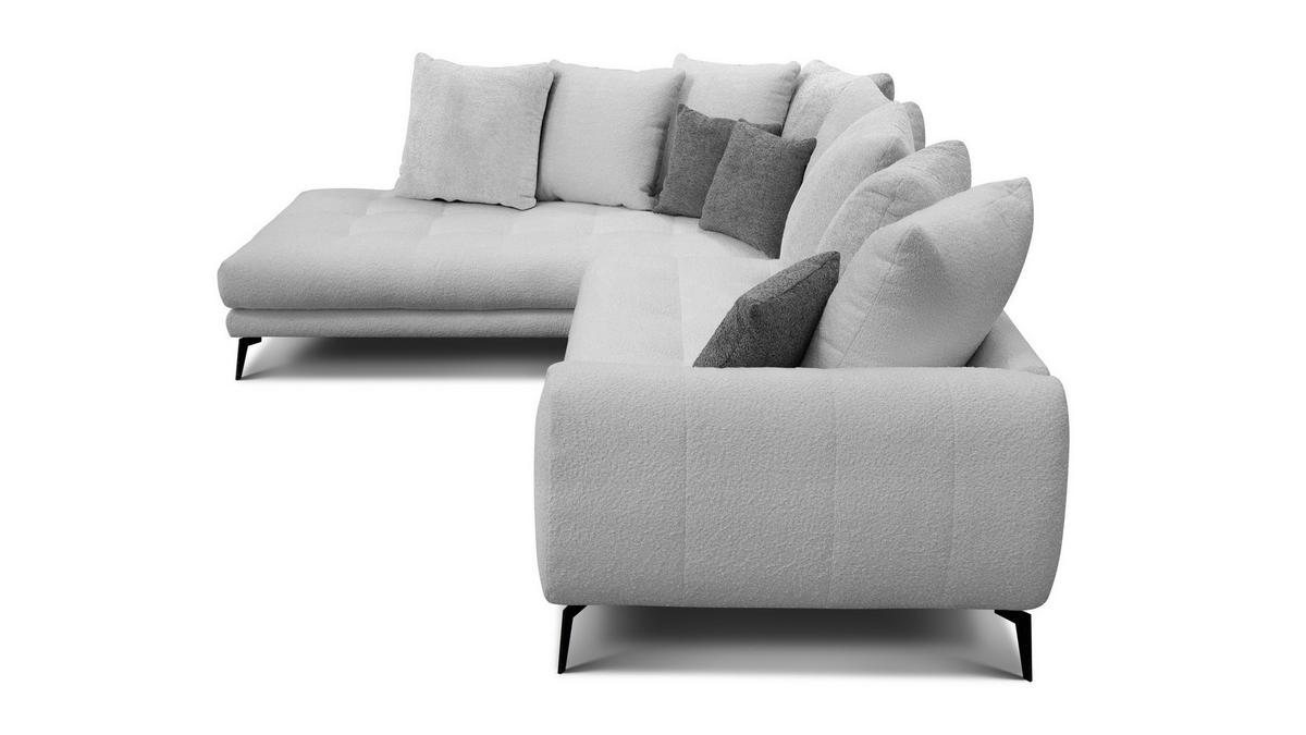 ECKSOFA CALME 5-Sitzer, hellgrau - Hellgrau, Holz/Textil (294/229cm) - Courtois Laville