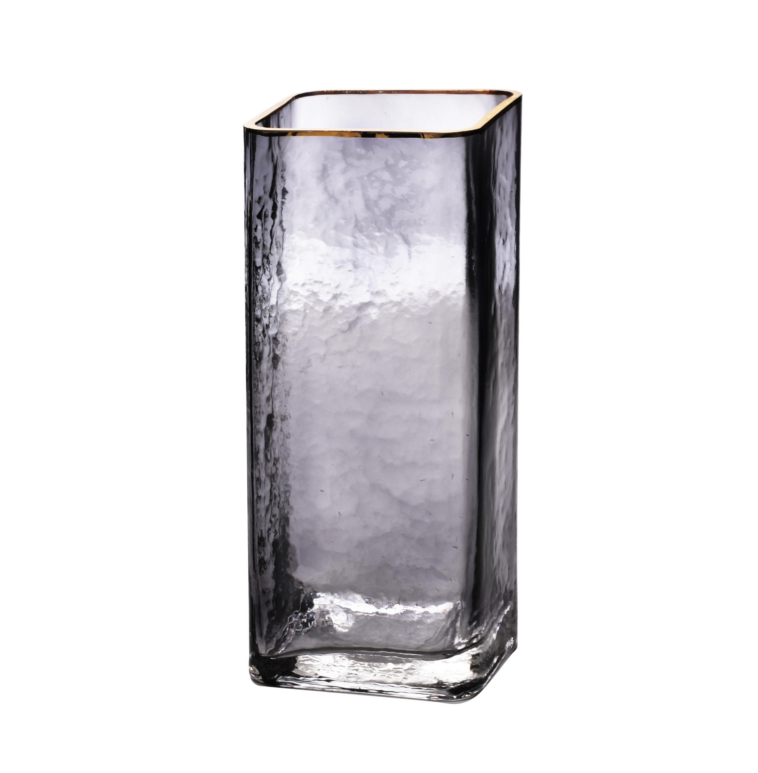 VASE Serenite Grau 10.5/10.5/25 cm Glas - Grau, Glas (25cm) - Mondex