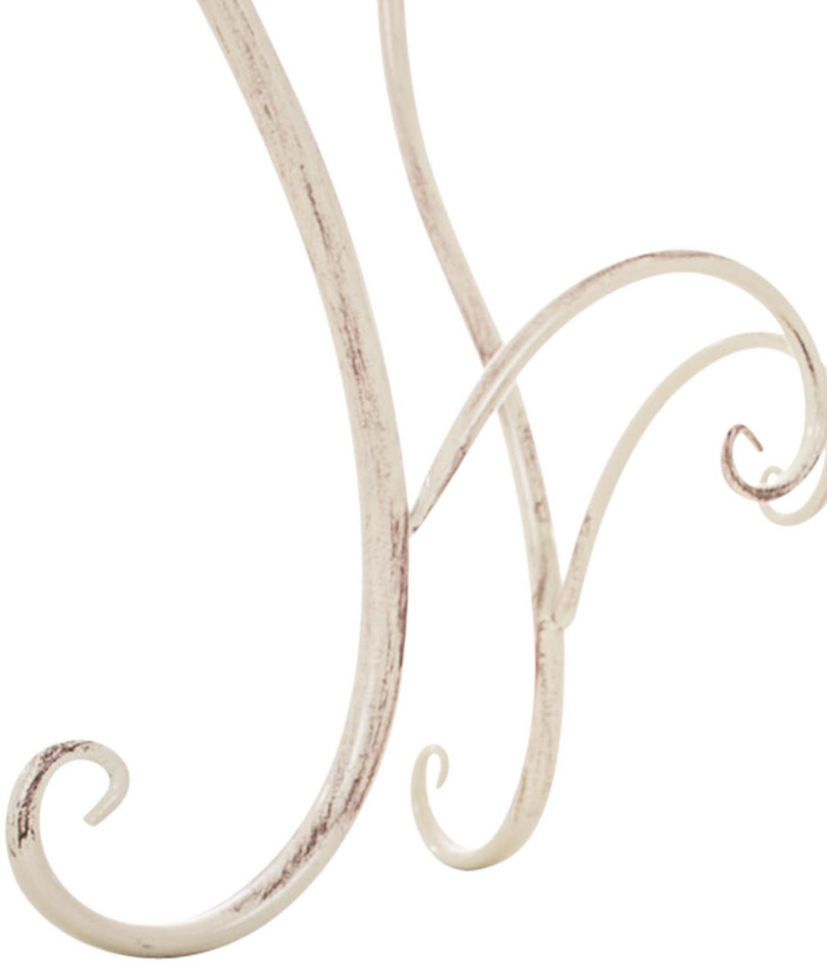 GARTENTISCH rund Ø70 cm Metall Antik-Creme - Creme, Metall (70/70/72cm) - CLP