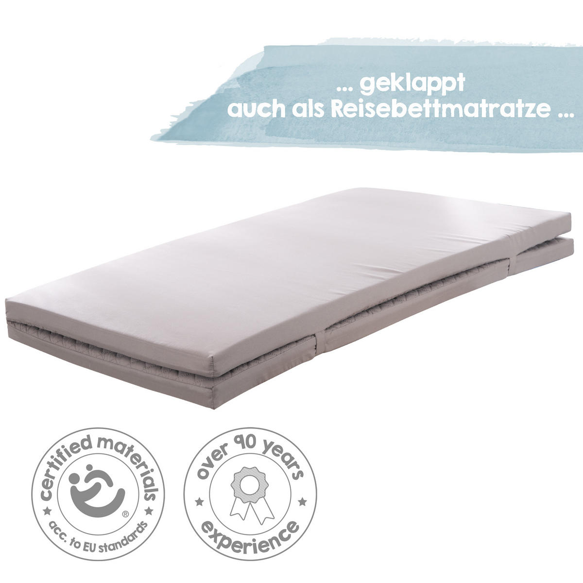 KRABBELMATRATZE Air Balance EASY 60 x 120 cm - Anthrazit, Textil (120/120cm) - Roba