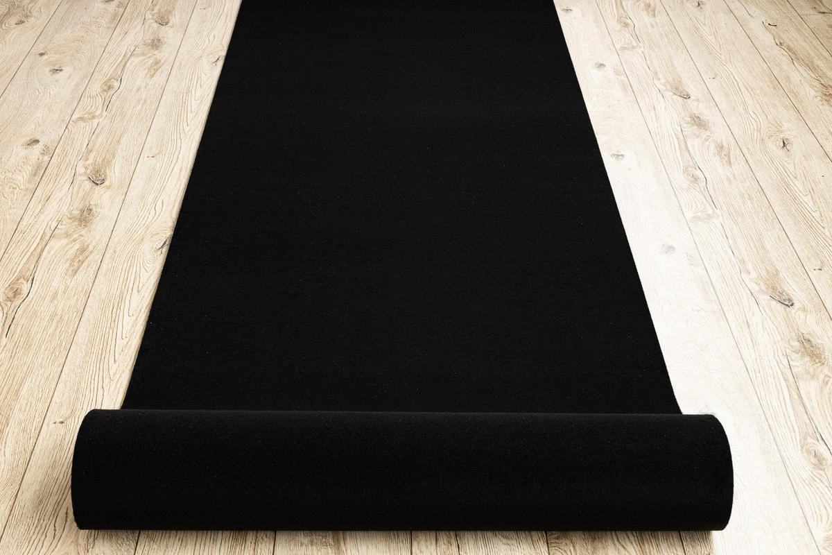 LÄUFER Antirutsch RUMBA 60/280 cm - Schwarz, Textil (60/280cm) - rugsX