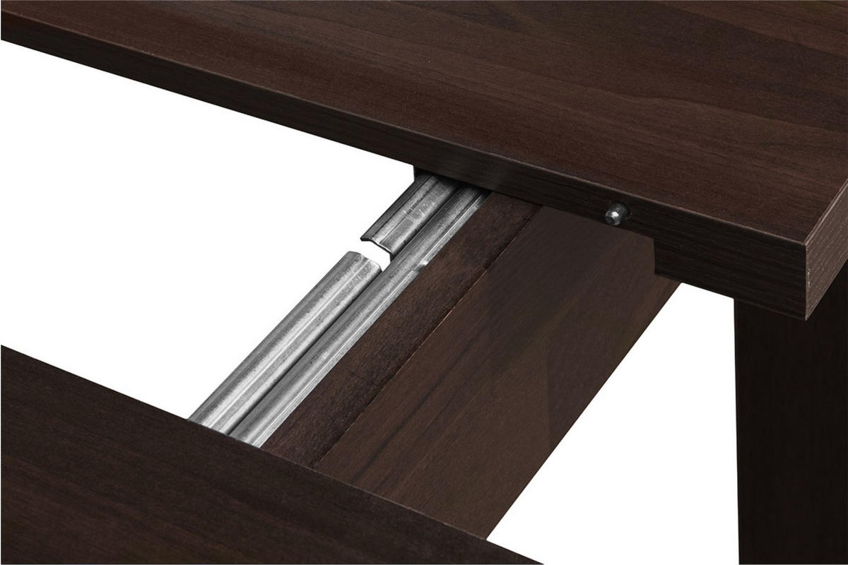 ESSTISCH CENARE Klappbarer, Buchenholz/Laminat, Wenge - Wengefarben, Holz (80/140/78cm) - KONSIMO®