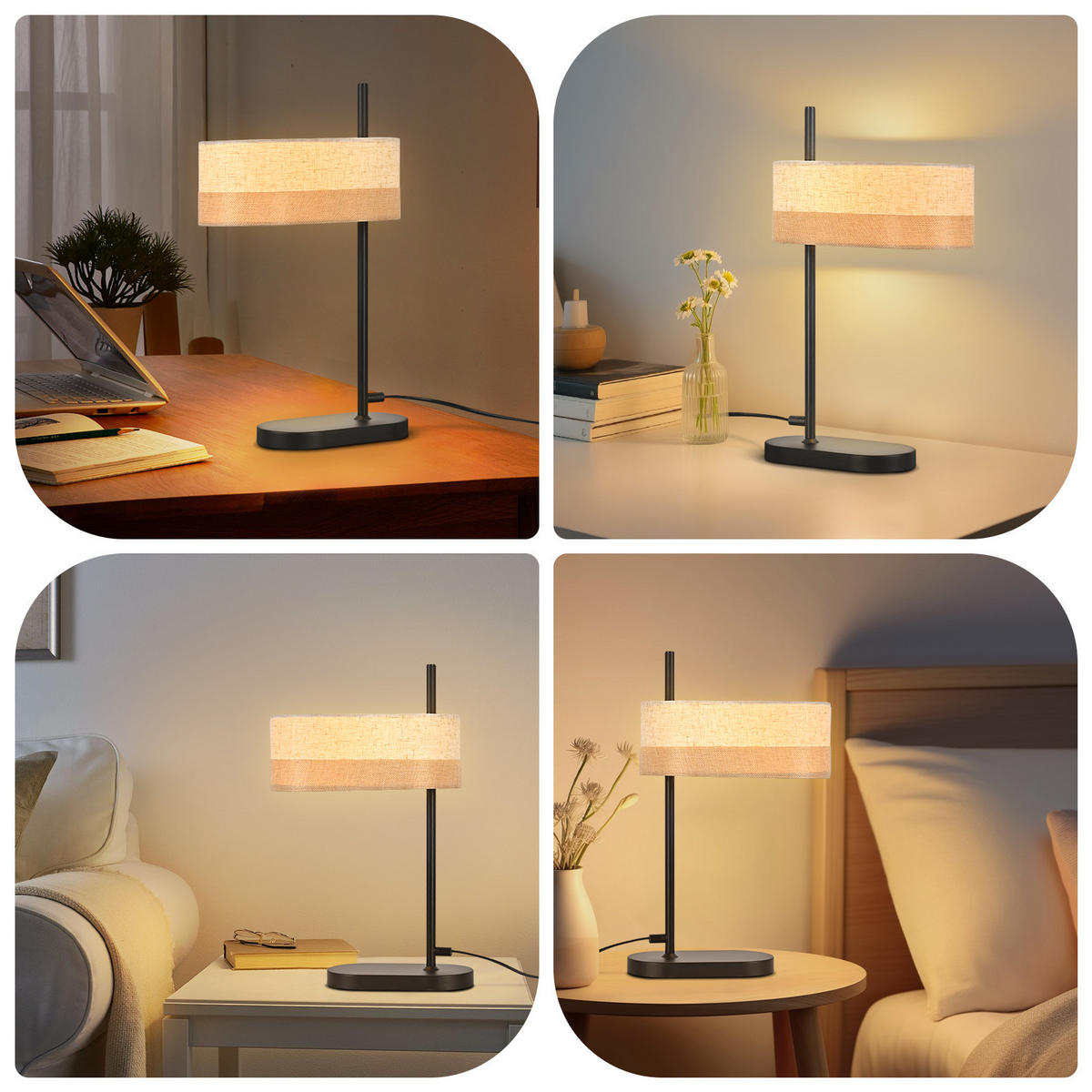 TISCHLAMPE Lumo 27.5/21/44.5 cm - Weiß, Metall (27.5/21/44.5cm) - ZMH