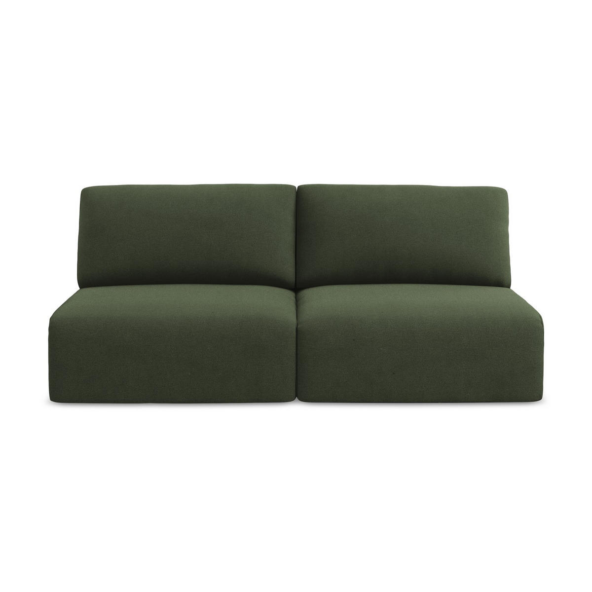 3-SITZER SOFA mit Schlaffunktion Strukturstoff Stoff Grün - Blau/Schwarz, Kunststoff/Textil (216/79/102cm) - LaMiaSofa