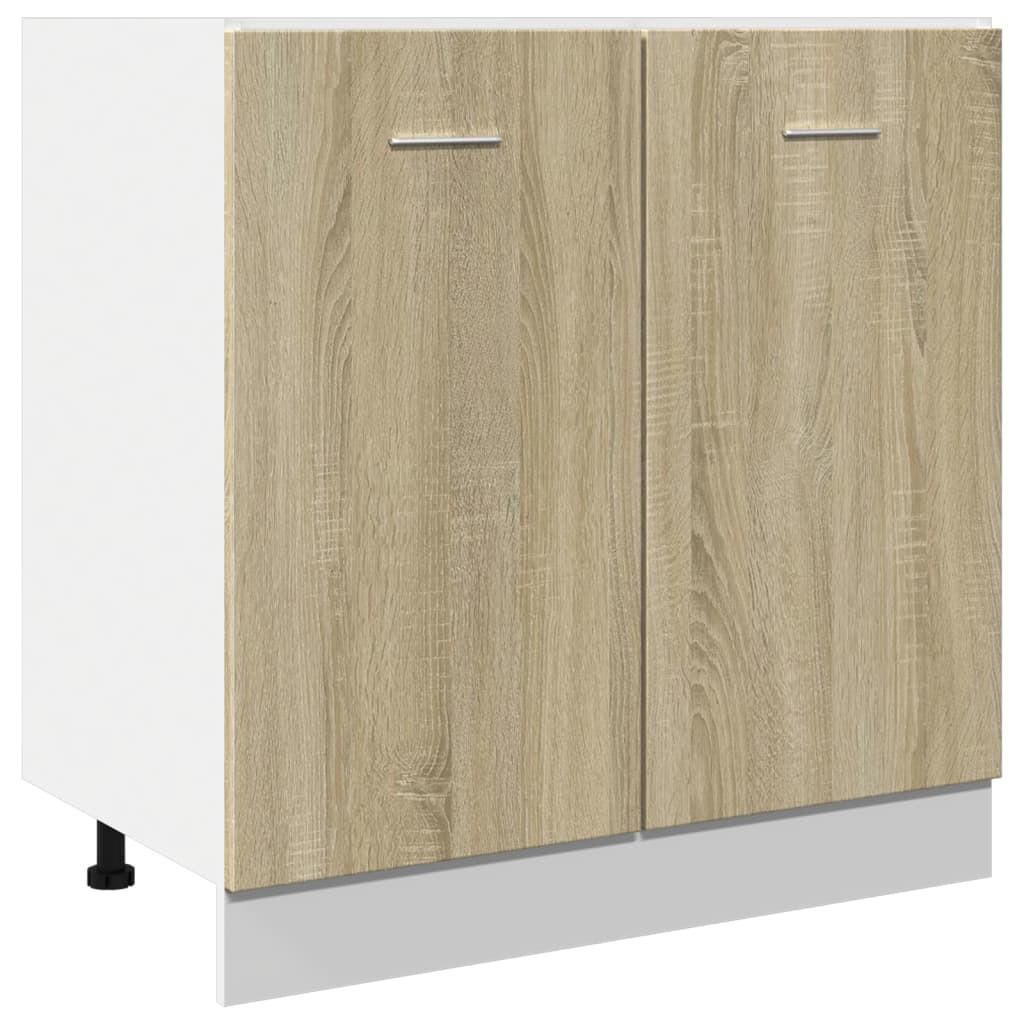 vidaXL Unterschrank Sonoma Eiche 46x81.5x80 cm
