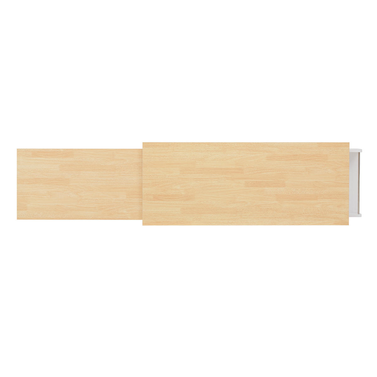 KÜCHENINSEL DE-41134 112-188/45/92 cm mit seitlich ausziehbarer Arbeitsplatte Weiß - Weiß, Holzwerkstoff (124.3/92/45cm) - ComfortXL