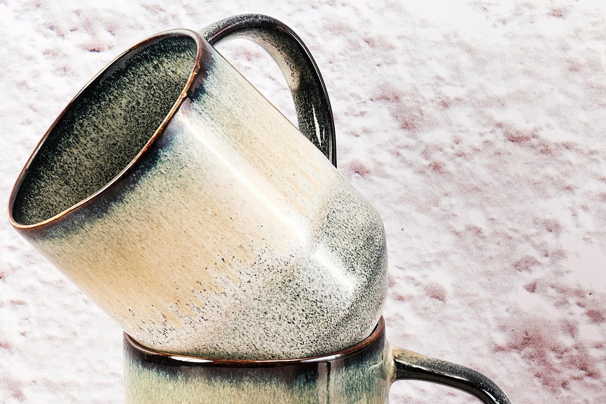 BECHER Genesis 400ml - 6er-Set - Erde - Grau, Keramik (0.4L) - Björn