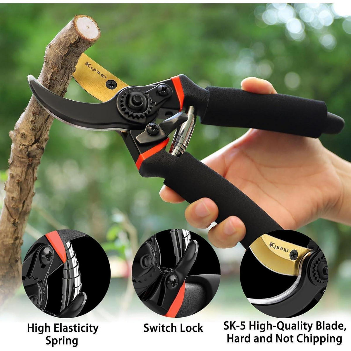 GARTENSCHEREN-SET 3-teilig Edelstahl mit Handschuhen - Multicolor, Metall (8.5/2/21.4cm)