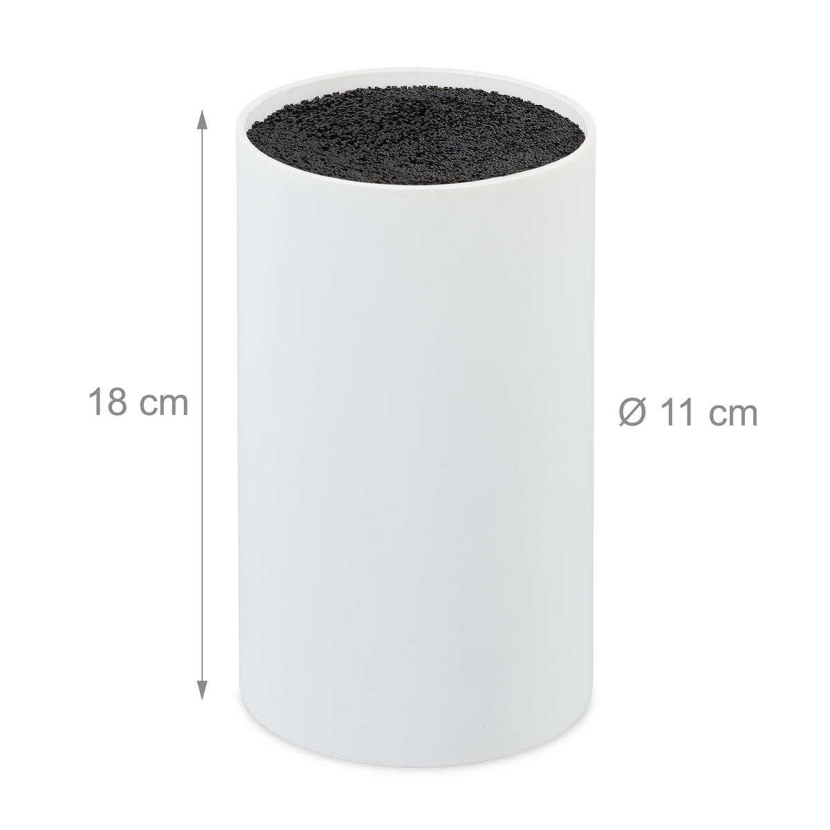 MESSERBLOCK - Multicolor, Kunststoff (11/18/11cm) - Relaxdays