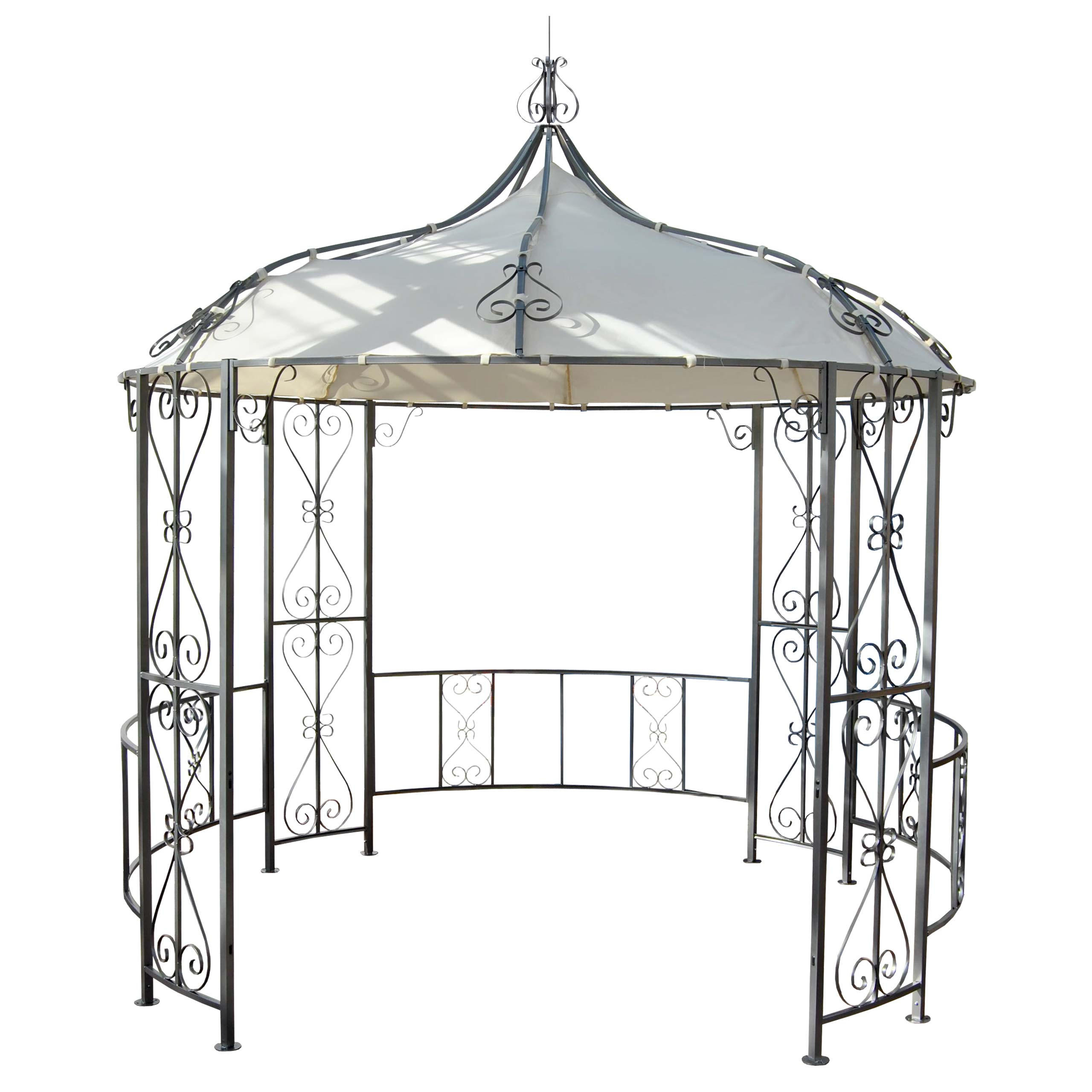 PERGOLA CABRERA Cremeweiß - Weiß, Metall (296/330/293cm) - MCW