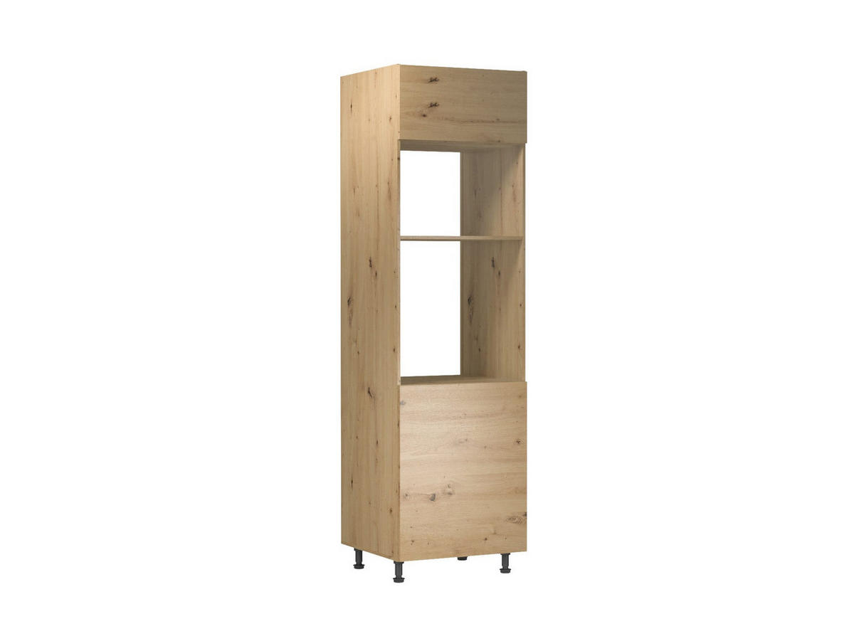 MIKROWELLENUMBAUSCHRANK 60 cm – Nexa D60PM – Beige - Beige, Holzwerkstoff (60/212/58cm) - ROYAL24_MARKT