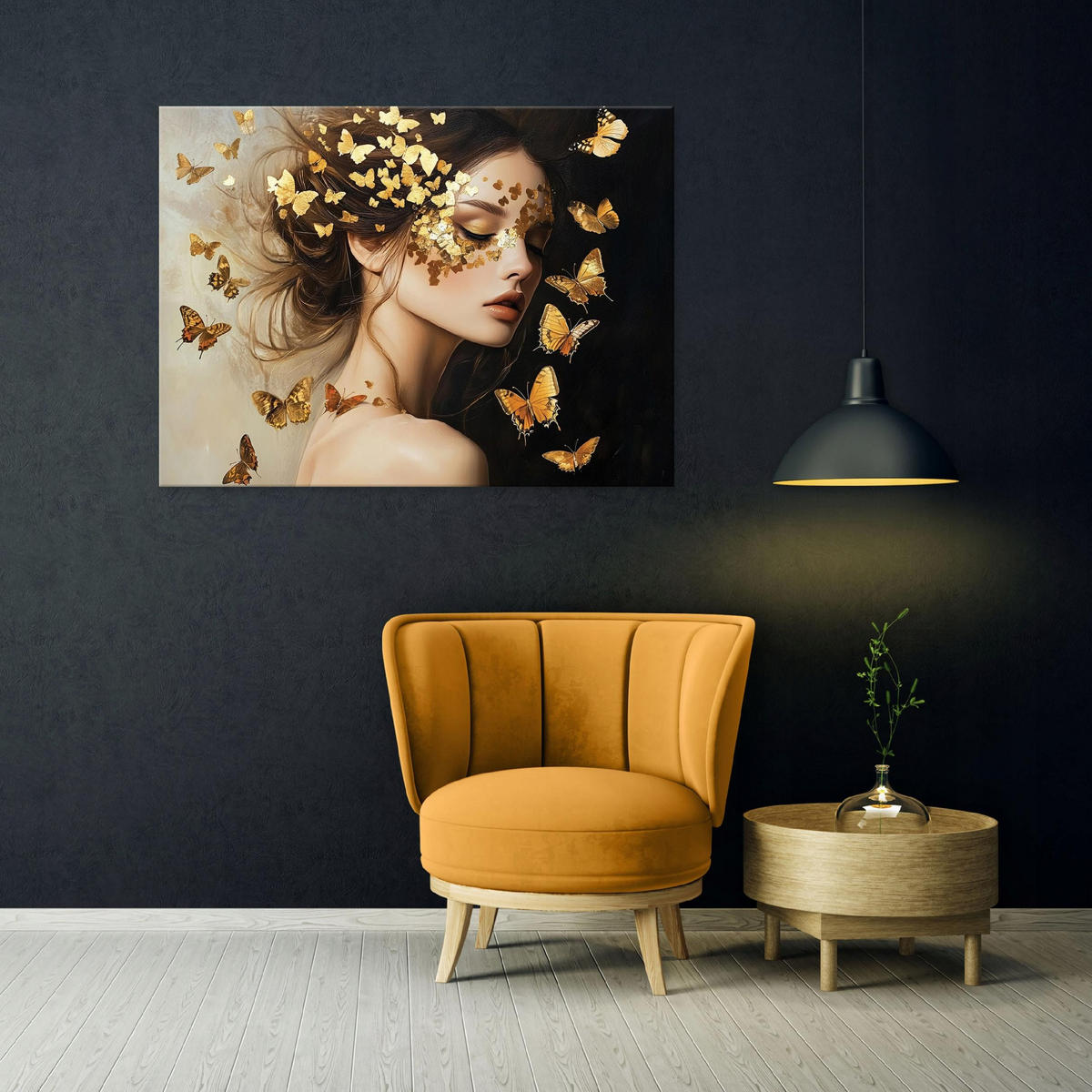 LEINWAND BILDER Frau Abstrakt Schlafzimmer 60x40 - Multicolor, Holzwerkstoff (60/40cm) - Wallarena