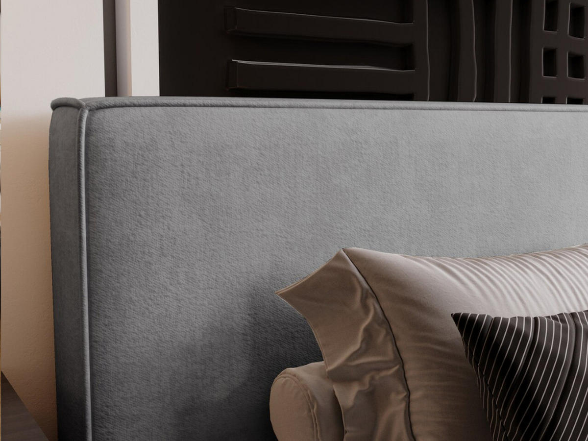 POLSTERBETT Monaco 160x200 Grau - Grau, Textil (160/200cm) - Graingold