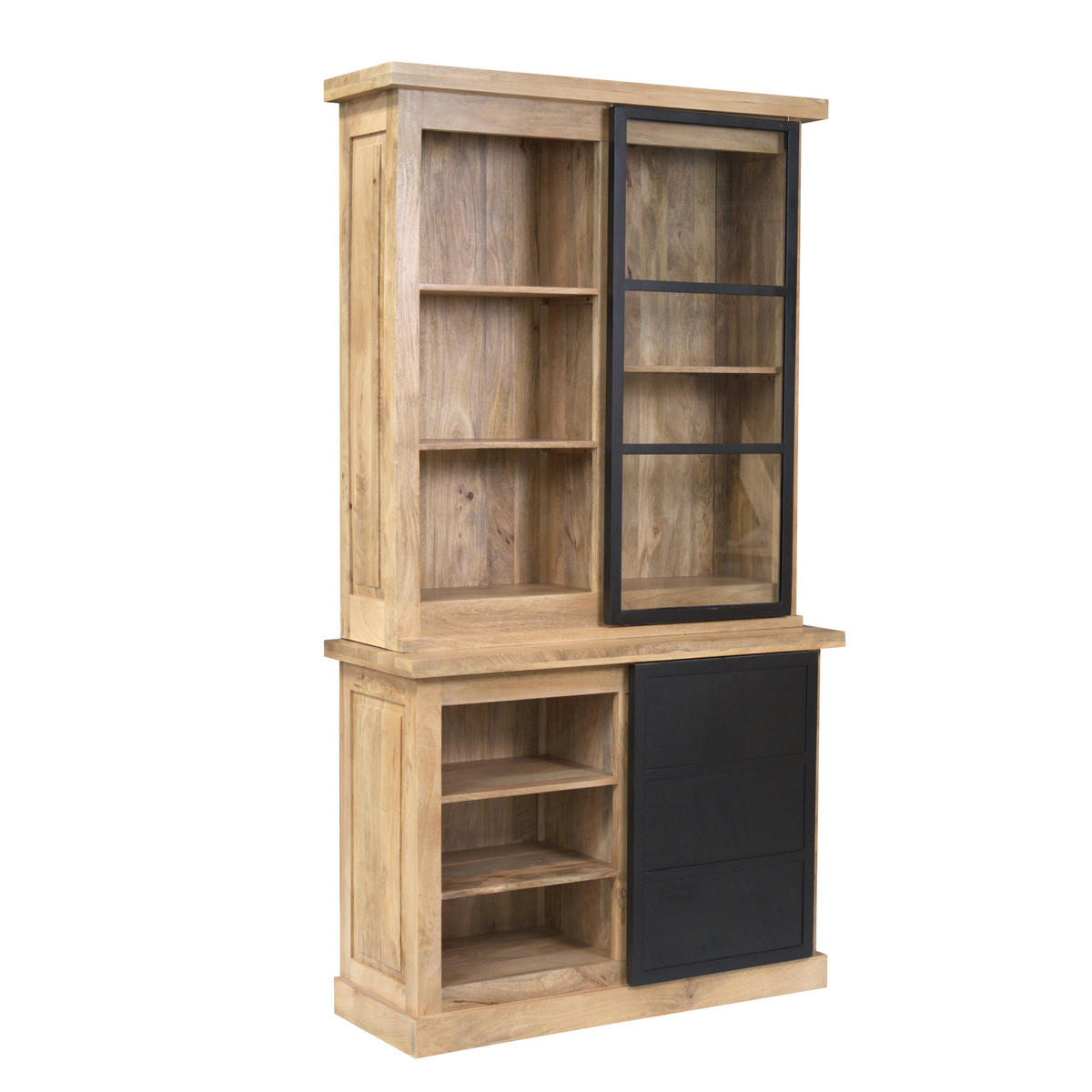 VITRINE Noa Braun 45/120/220 cm - Braun, Holz (120/220/45cm) - Starfurn