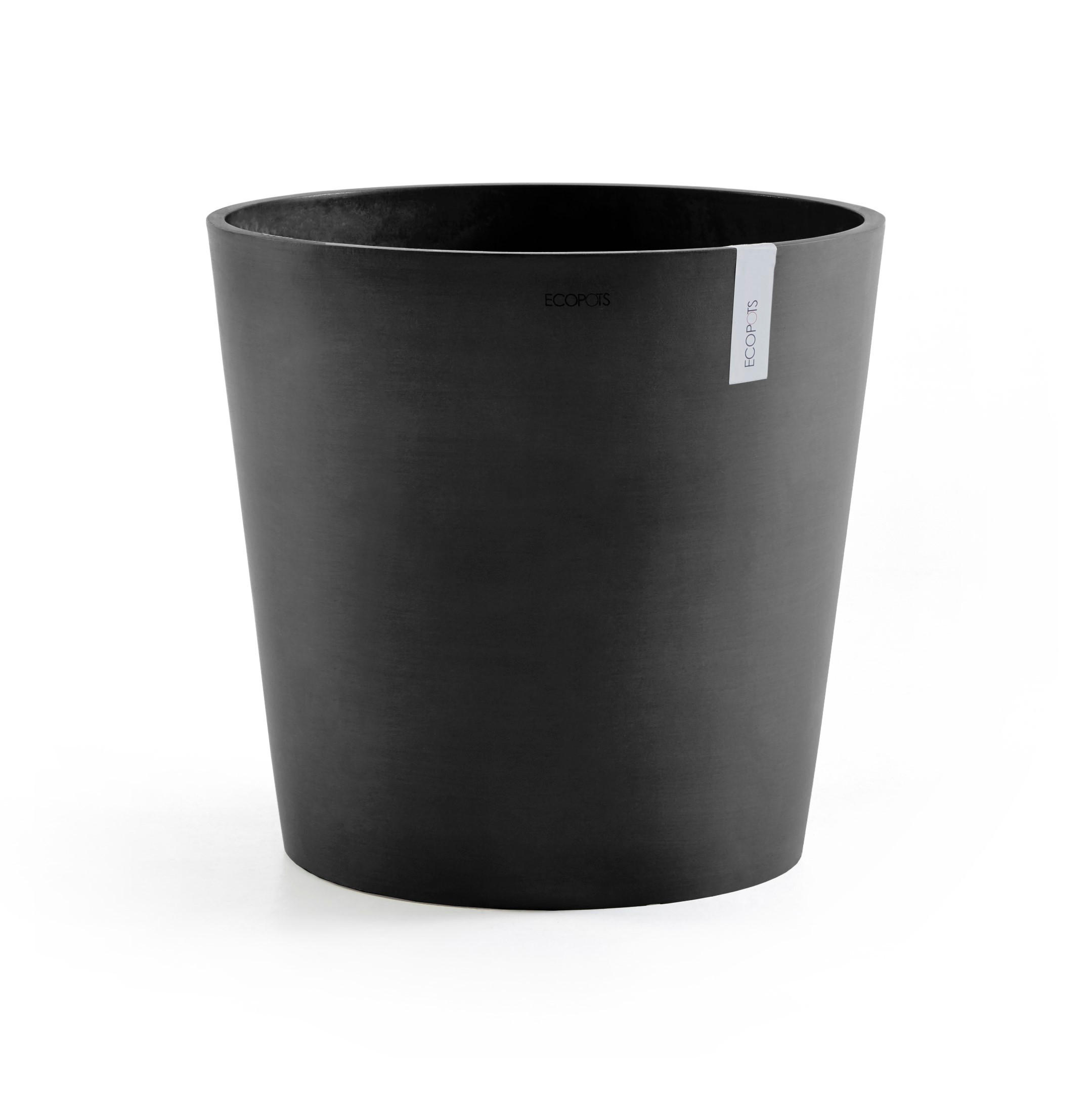 BLUMENTOPF mit Wasserreservoir Amsterdam 50/44,3 cm Dunkelgrau - Dunkelgrau, Kunststoff (50/44.3cm) - Ecopots