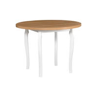 ESSTISCH Poli 3, 100 cm, grandson - Birkefarben, Holz (100/100/76cm) - Leaf Design