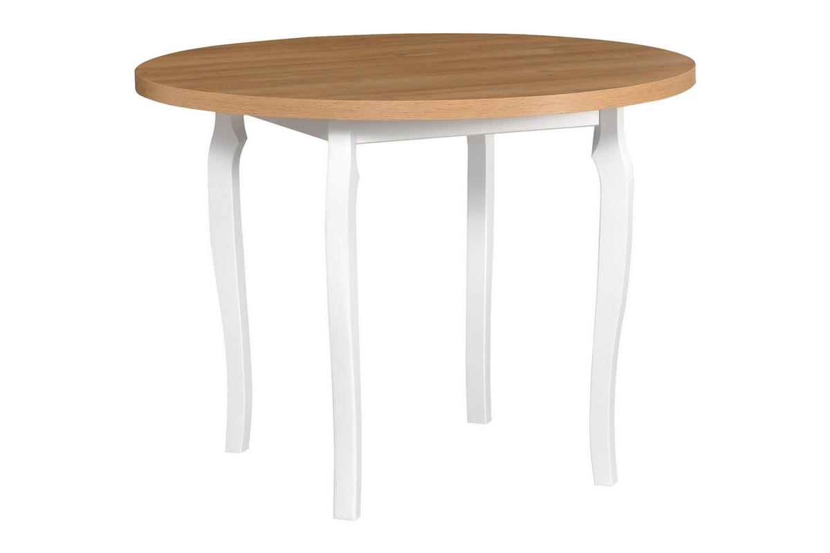 ESSTISCH Poli 3, 100 cm, grandson - Birkefarben, Holz (100/100/76cm) - Leaf Design