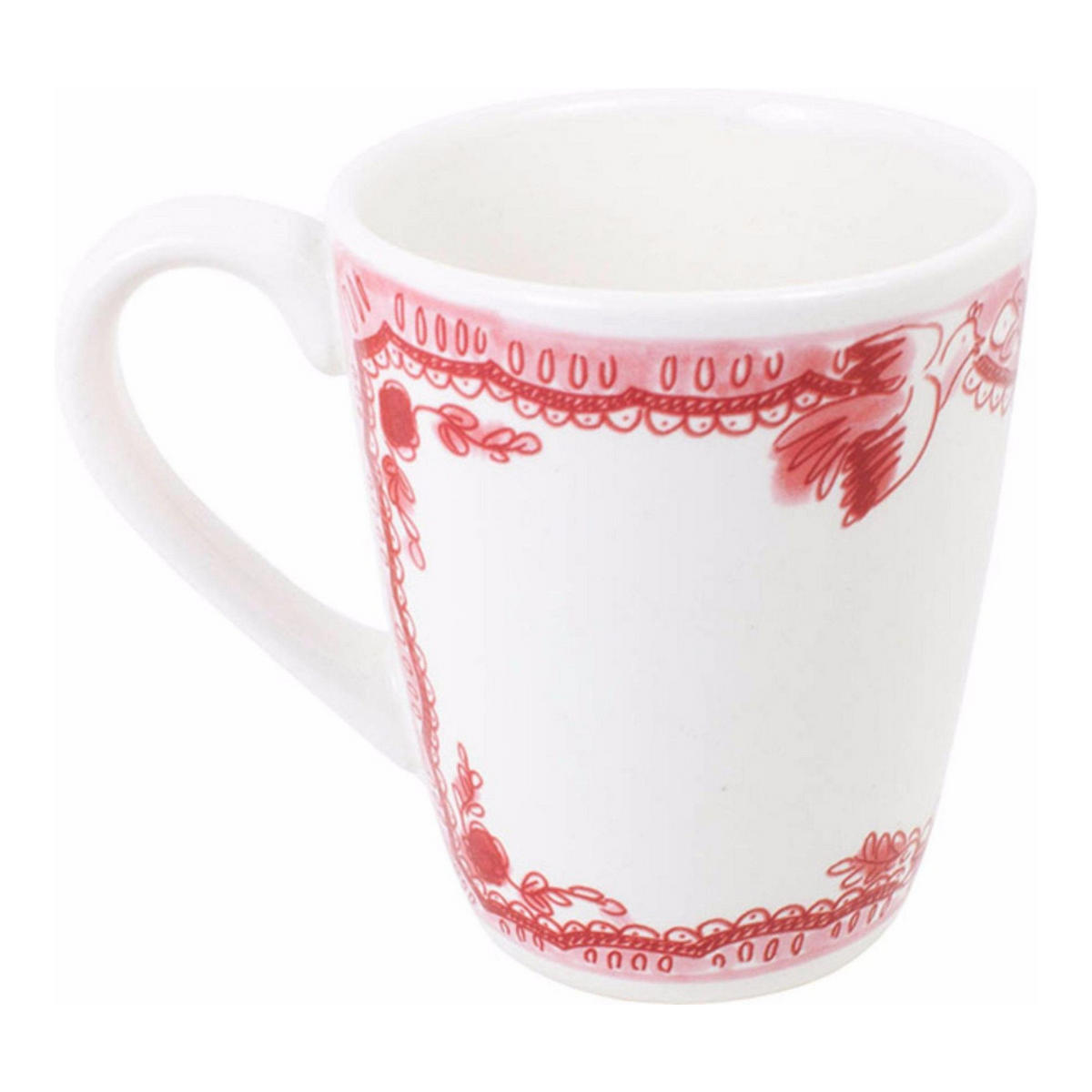 BECHER Romantik in Rot - 350 ml - Rot, Keramik (0.35L) - Blond Amsterdam