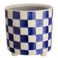 BLUMENÜBERTOPF New Delft - Blau/Beige, Keramik (14cm) - Butlers