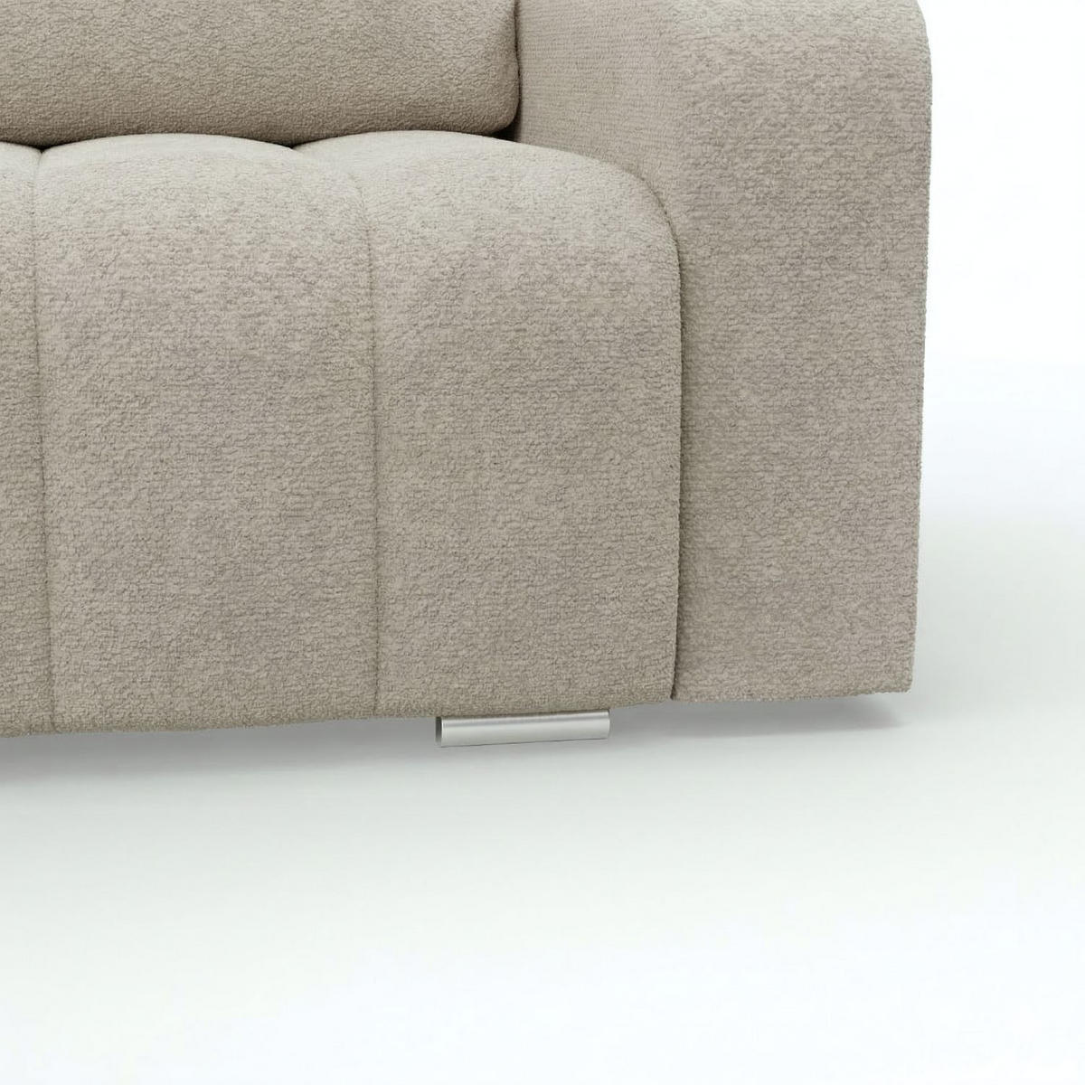 SOFA 3-SITZER MIT SCHLAFFUNKTION ABRIELLE Beige - Beige, Textil (97/87/227cm) - Mebligo