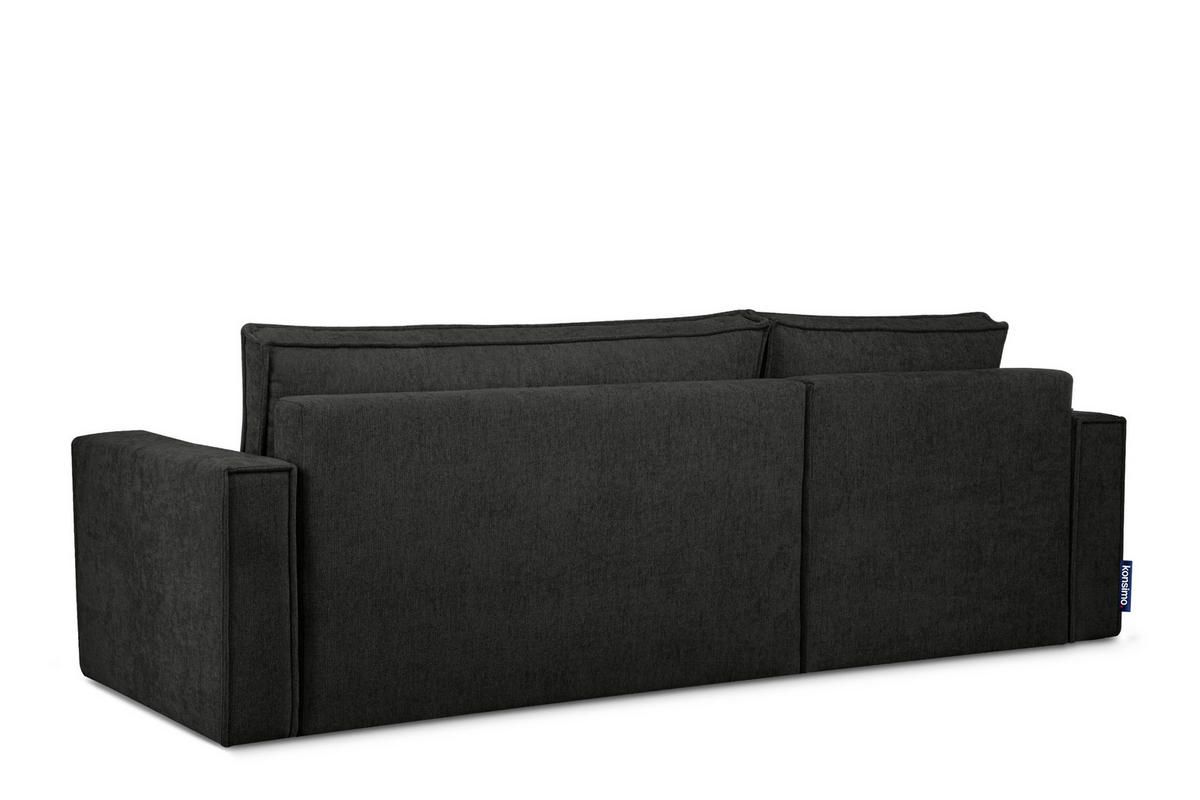 UNIVERSAL-ECKSOFA NAPI II mit Schlaffunktion, anthrazit - Anthrazit, Textil (246/148cm) - KONSIMO®