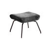 HOCKER LOTTE Grau Velvet - Grau, Textil/Metall (57/44/52cm) - KAWOLA