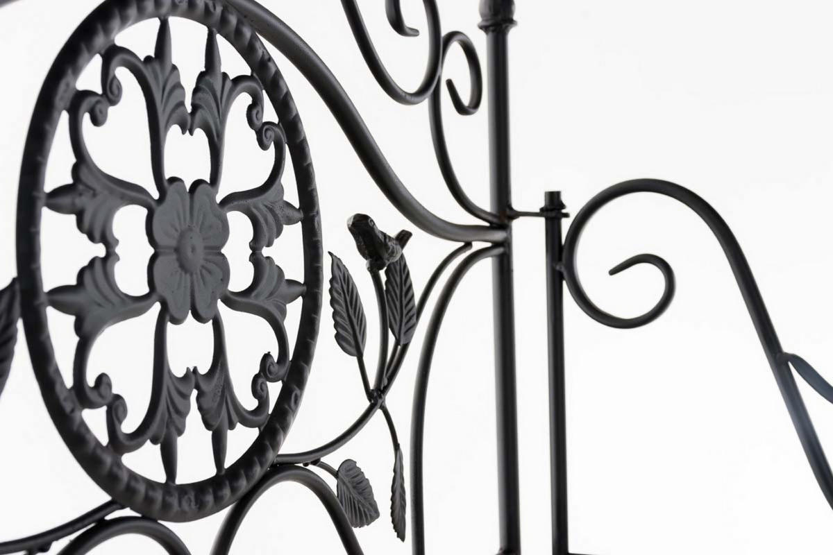 STANDREGAL Florenz schwarz - Schwarz, Metall (66/175/32cm) - TPFGarden