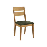 ESSZIMMERSTUHL 2er-Set Delfi 7 Wildeiche Massiv/Microfaser Khaki - Dunkelgrün, Holz (46/90/54cm) - 58aufmkessel