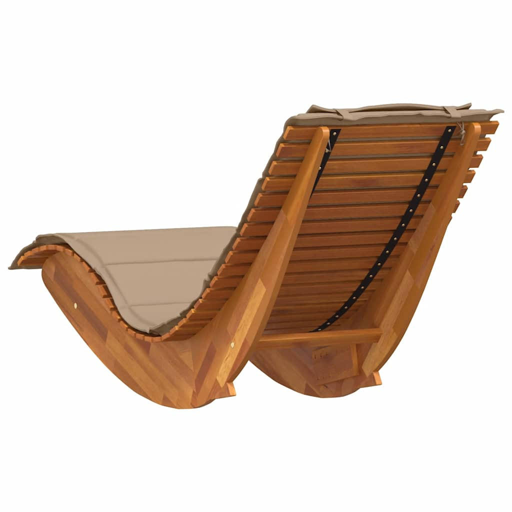 vidaXL Schaukelliege Braun, Hellbraun 60x74x154 cm