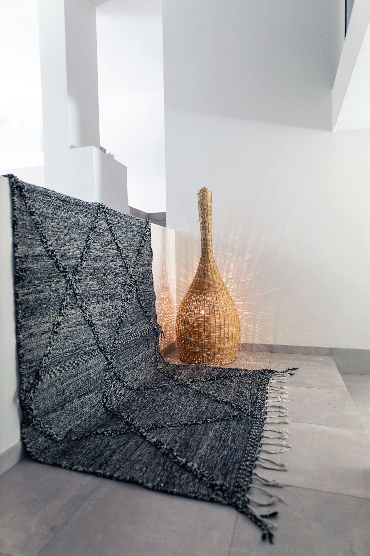 BERBERTEPPICH marokkanisch grau Souk grau - Grau, Naturmaterialien (250/350cm) - AFK Living