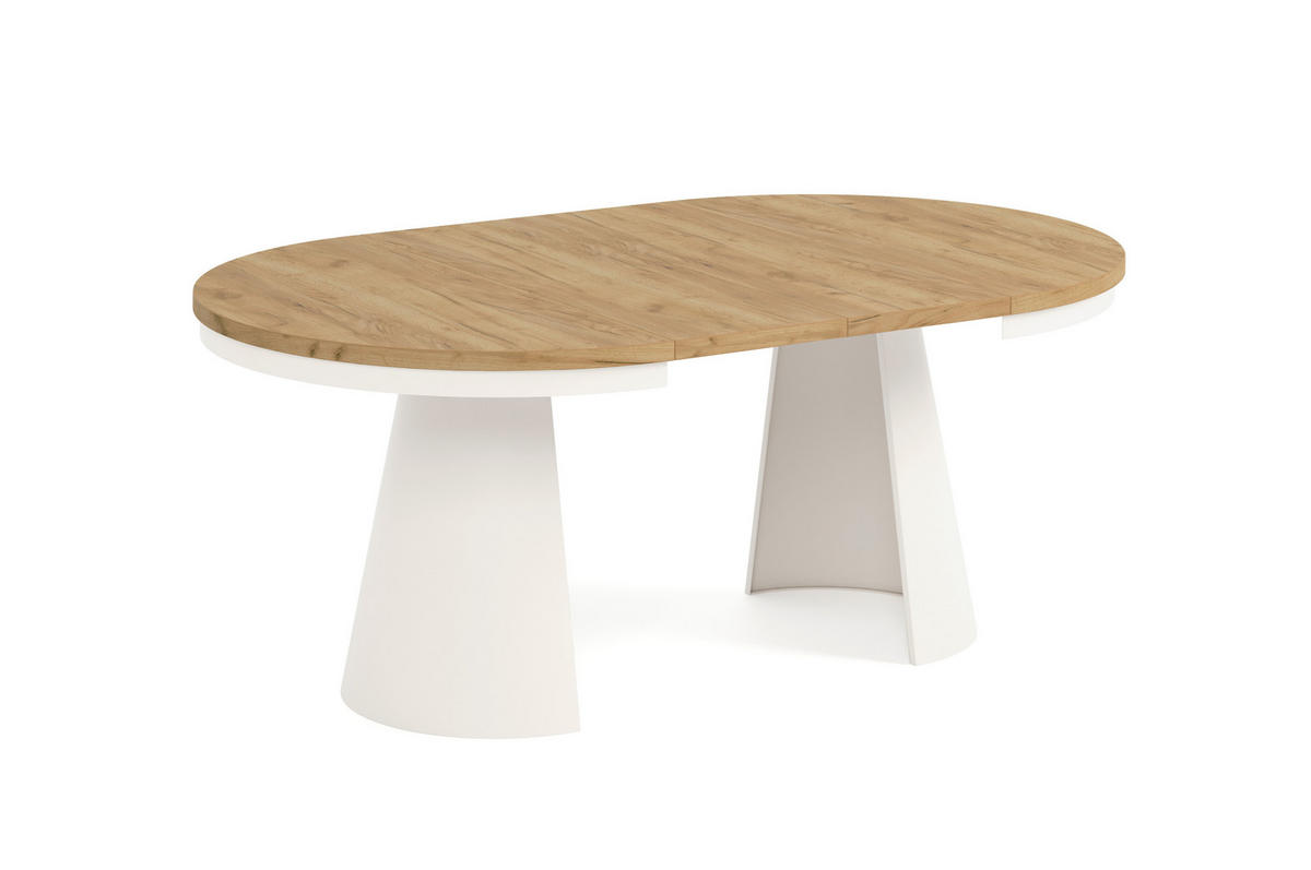 ESSTISCH CALMA Bis - Honigeiche/Kaschmir, Holzwerkstoff/Metall (120/120/76cm) - Meblini