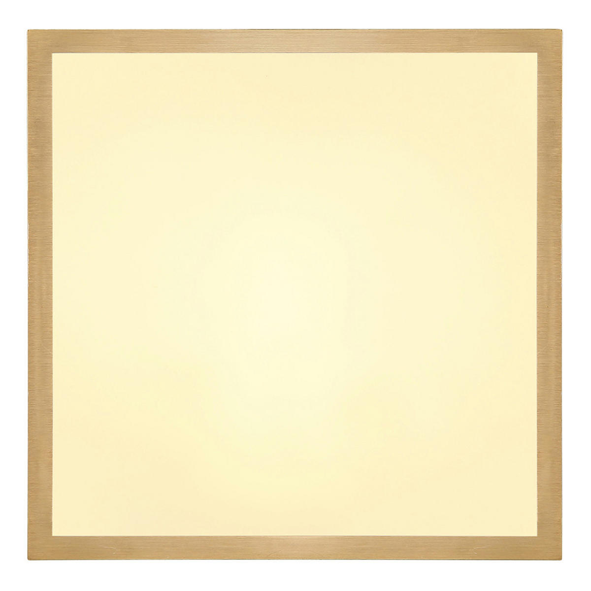 LED DECKENLEUCHTE Metall Messing Opal - Messingfarben, Metall (25/25/3cm) - Globo Lighting