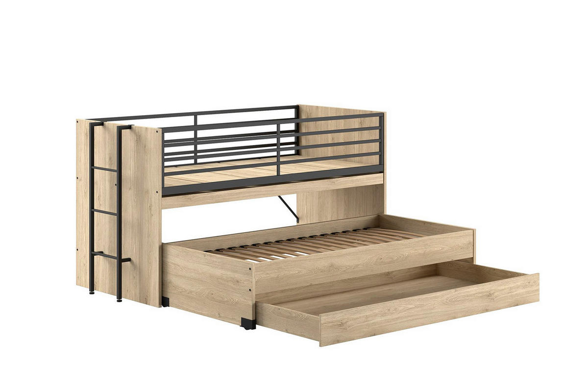 HOCHBETT Kary 219x117x98 aus Holzwerkstoff in Eiche - Naturfarben, Holzwerkstoff (90/200cm) - 58aufmkessel