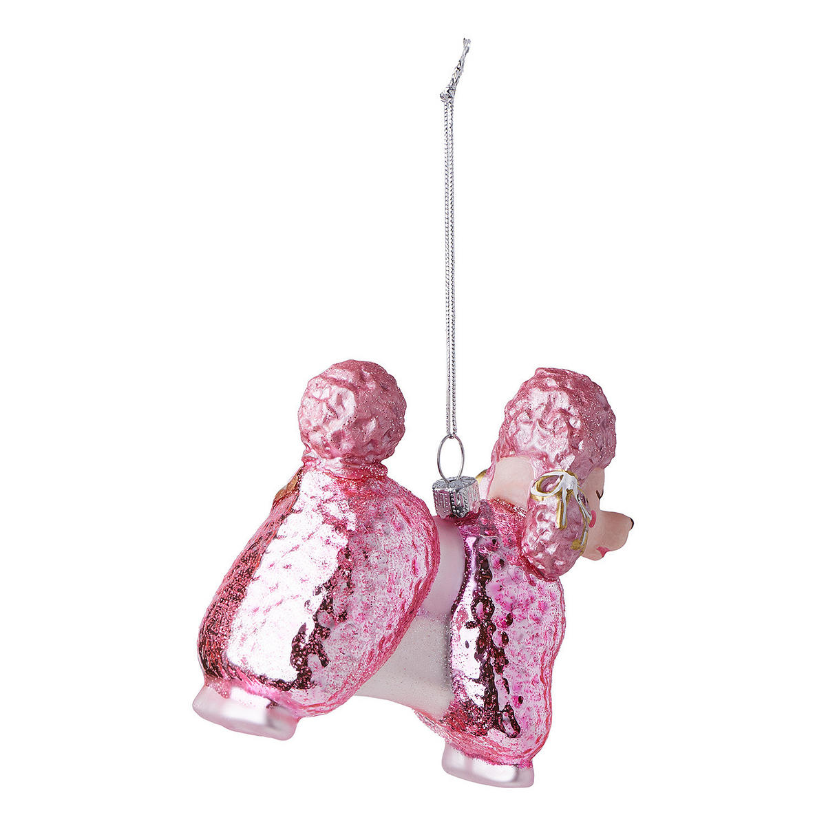 BAUMANHÄNGER Hang On Pudeldame - Rosa, Glas (4.5/10/12cm) - Butlers