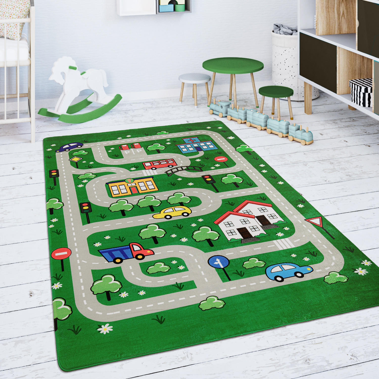 KINDERTEPPICH 155/230 cm Chicos 559 - Grün, Textil (155/230cm) - Paco Home