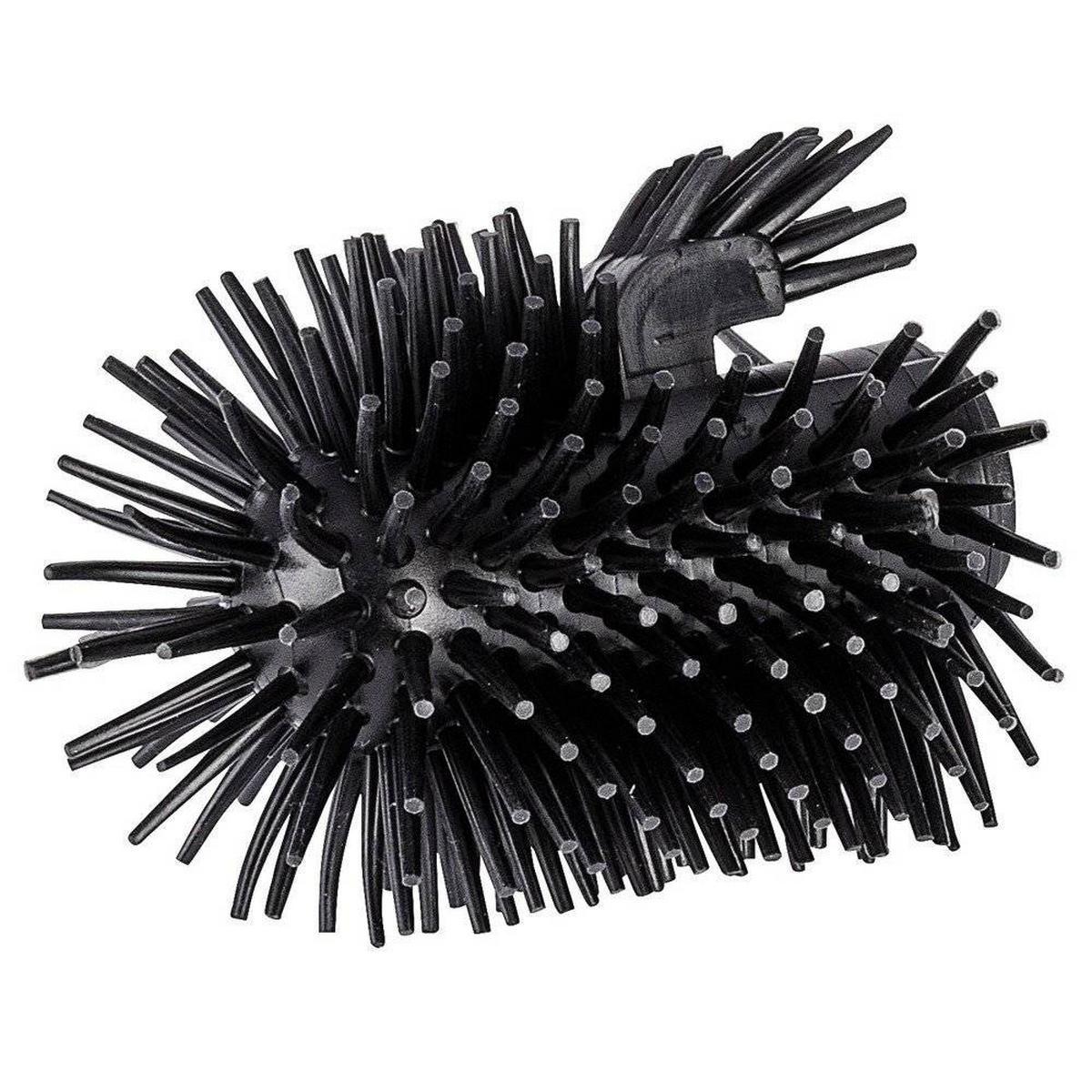 SILIKON-WC-BÜRSTE 7,5/7,5/35 cm - Silberfarben, Kunststoff (7.5/35/7.5cm) - Wenko
